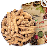 NY Spice Shop Cheddar Sticks - 5 Pound Fresh Sesame Sticks Cheddar Snack Mix - Crunchy Cheddar Sesame Savory Snack Bites Crisp Texture - Everyday