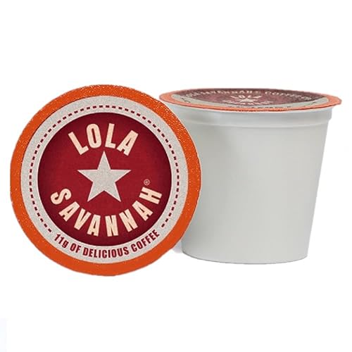 Lola Savannah Pumpkin Spice Caffeinated Coffee Pods in Pod Shaped Containers, 100 Count
