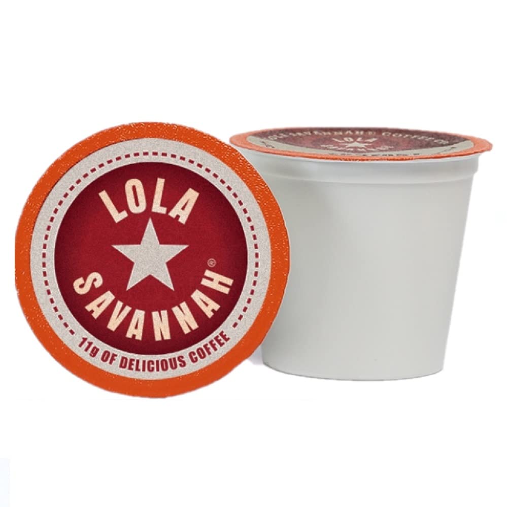 Lola Savannah Pumpkin Spice Caffeinated Coffee Pods in Pod Shaped Containers, 100 Count
