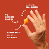 34 Degrees Mates Original Gouda Cheese Crisps - Light & Crispy Cheese Crisps | Gluten-Free, Low Calorie, Healthy Snack for Adults & Kids - 4 Pack