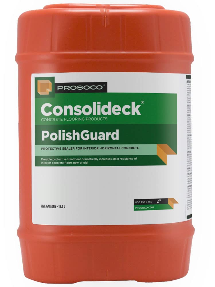 PROSOCO PolishGuard | Protective Sealer for Interior Horizontal Concrete Floors - Trusted by Professionals (1 Gallon)
