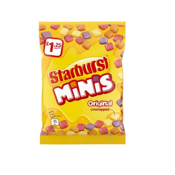 Starburst Minis Original Sweets Treat Bag 125g