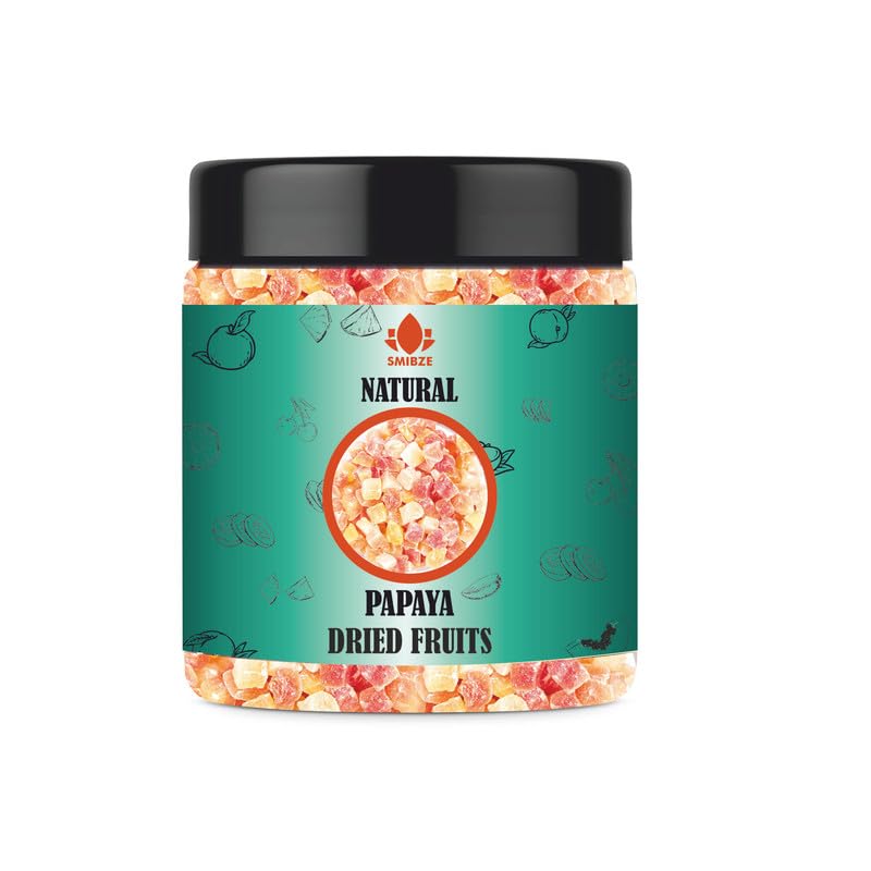 SMIBZE Natural Papaya - Dried Fruits 4 OZ / 113 Gram