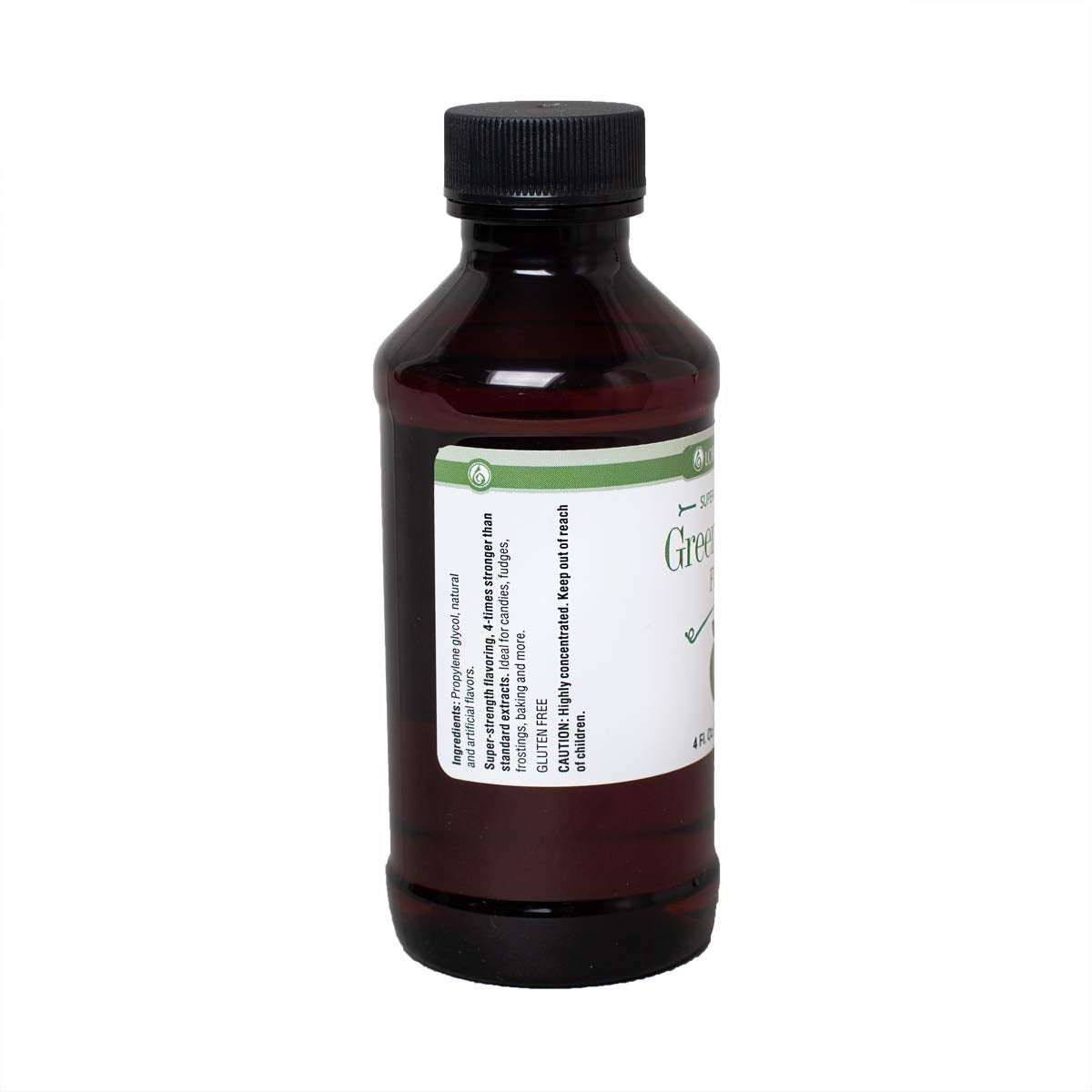 LorAnn Green Apple SS Flavor, 4 ounce bottle - Includes a threaded Glass Dropper