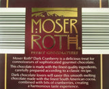 Moser Roth Privat German Chocolate Limit Edition Dark Cranberry 4.4oz 125g