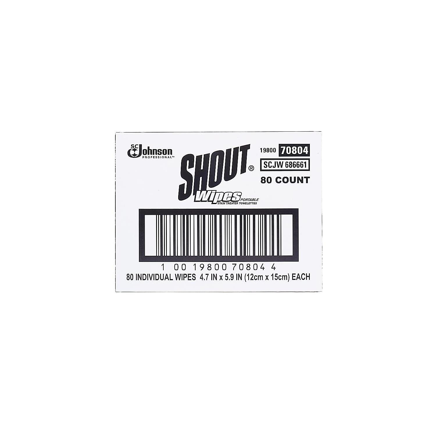 Shout Wipes (case of 80)