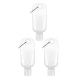 3Pcs Portable Hot Sauce Keychain Bottles - Mini Ketchup Containers for On-The-Go - Refillable Travel Size Hot Sauce Keychain, 2oz/50ml Bottles,Sauces