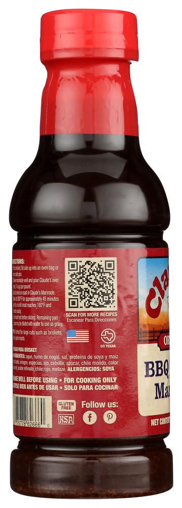 Claude's BBQ Brisket Marinade Sauce, 16-Ounce (Pack Of 2)