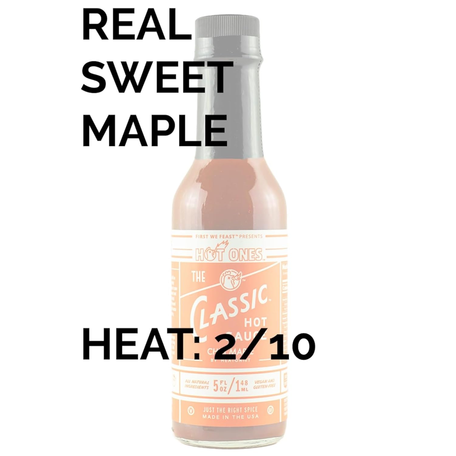 Hot Ones The Classic Chili Maple Made With Natural Ingredients & Flavors From Chili Peppers & Maple Syrup, 5 fl oz Bottle (3-Pack)