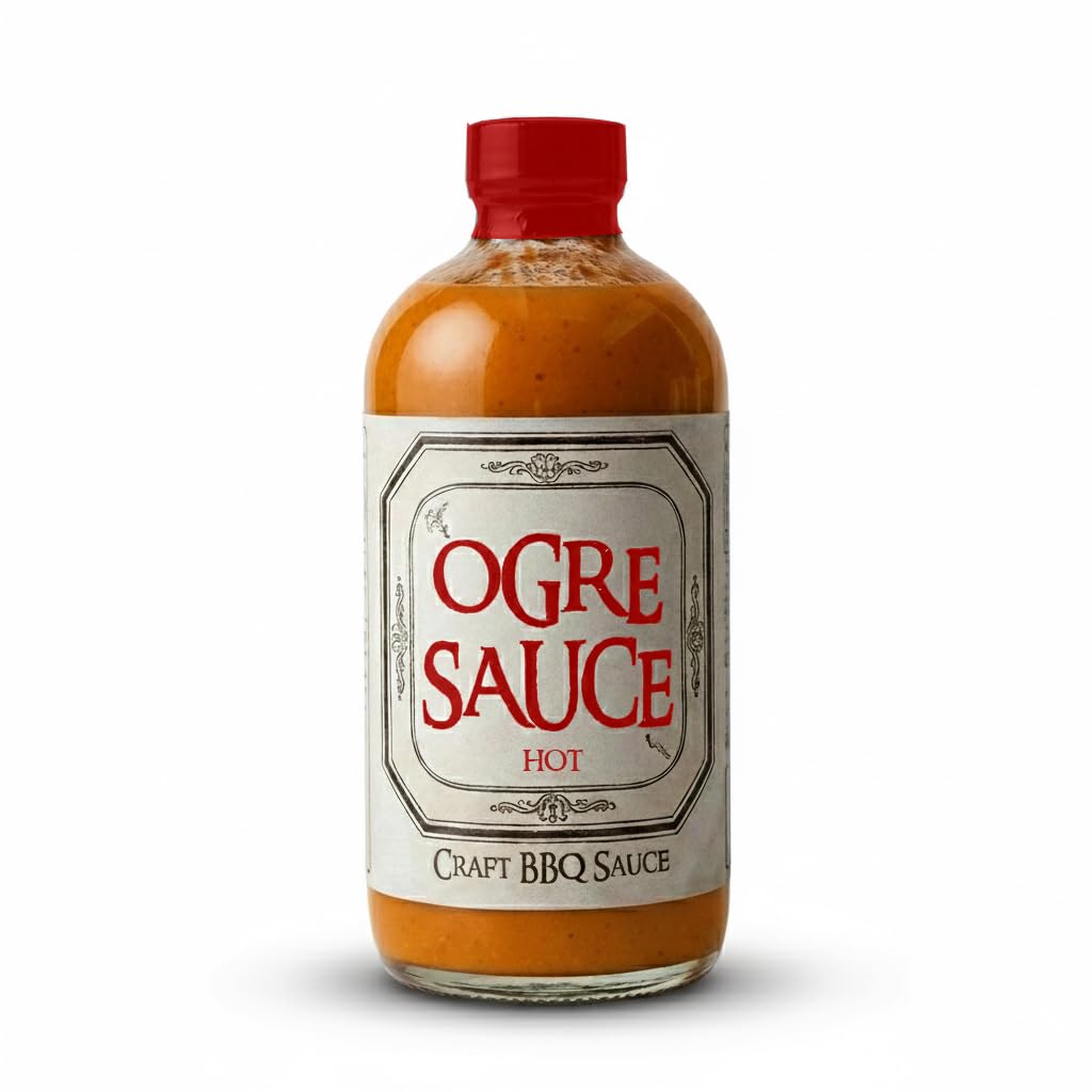 Ogre Sauce, Barbecue Sauce Hot, 16 Fl Oz