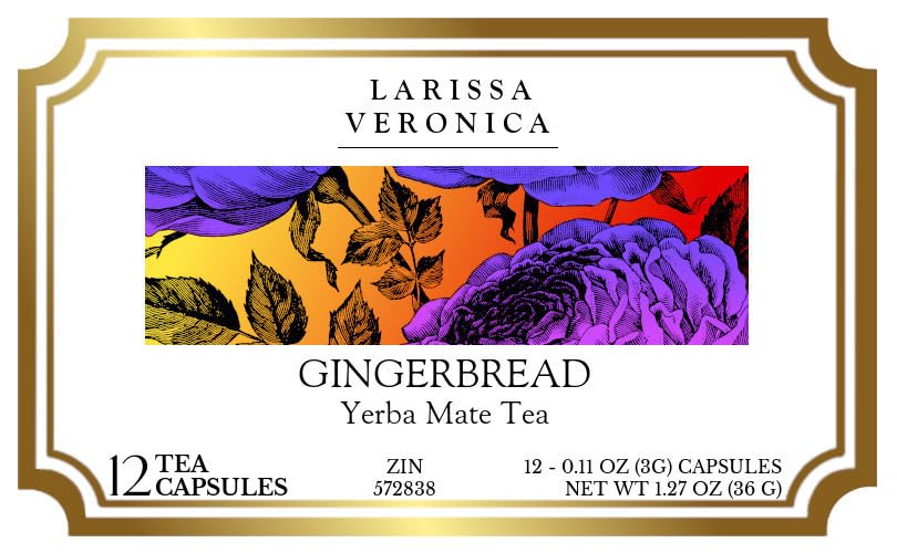 Gingerbread Yerba Mate Tea (Single Serve K-Cup Pods) (12 pods, ZIN: 572838) - 2 Pack