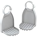 Adjustable Laundry Detergent Drip Catchers, Made of Durable Plastic, Easy Turn Knob - Set of 2, Each Measures 3 1/2" Long x 3 1/4" Wide x 5 3/4" High