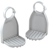 Adjustable Laundry Detergent Drip Catchers, Made of Durable Plastic, Easy Turn Knob - Set of 2, Each Measures 3 1/2" Long x 3 1/4" Wide x 5 3/4" High