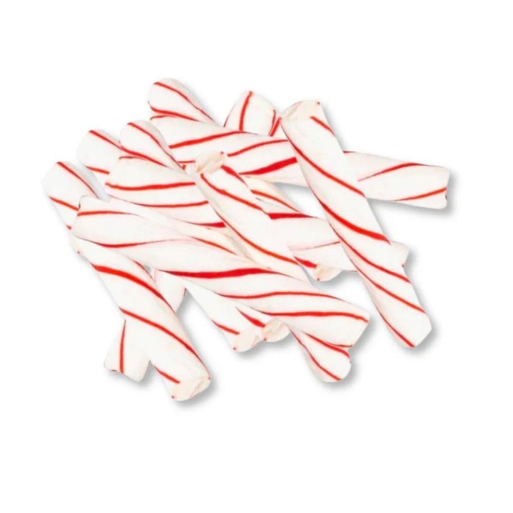 Soft Peppermint Sticks Individually Wrapped Bulk Bag - 1 lb (Approx. 45 pieces)