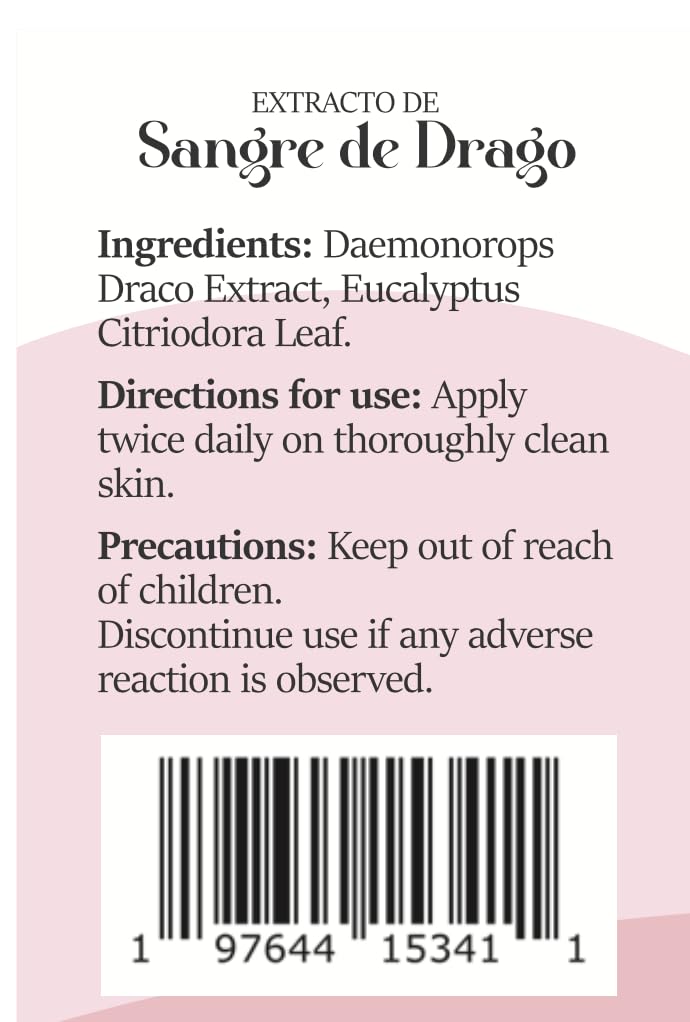 Sangre de Drago (or grado) - Dragon’s Blood - 30ml | Wildcrafted Croton Lechleri Sap from Amazon Rainforest (Ecuador) | Skin & Body Support.