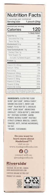 MadeGood Chocolate Chip Soft Baked Cookies, Organic Snacks, 0.85oz Each