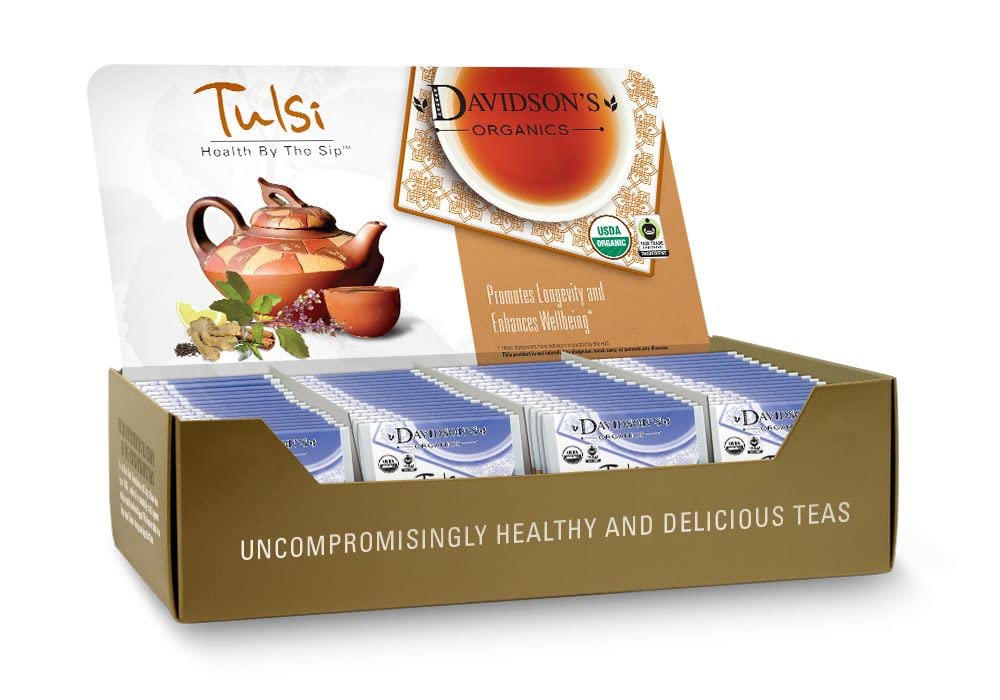Davidson's Organics, Tulsi Spicy Green, 100-count Individually Wrapped Tea Bags