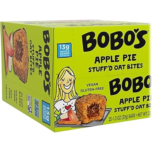 Stuff'D Apple Pie Oat Bites, 1.3 oz Bar, 25/Box