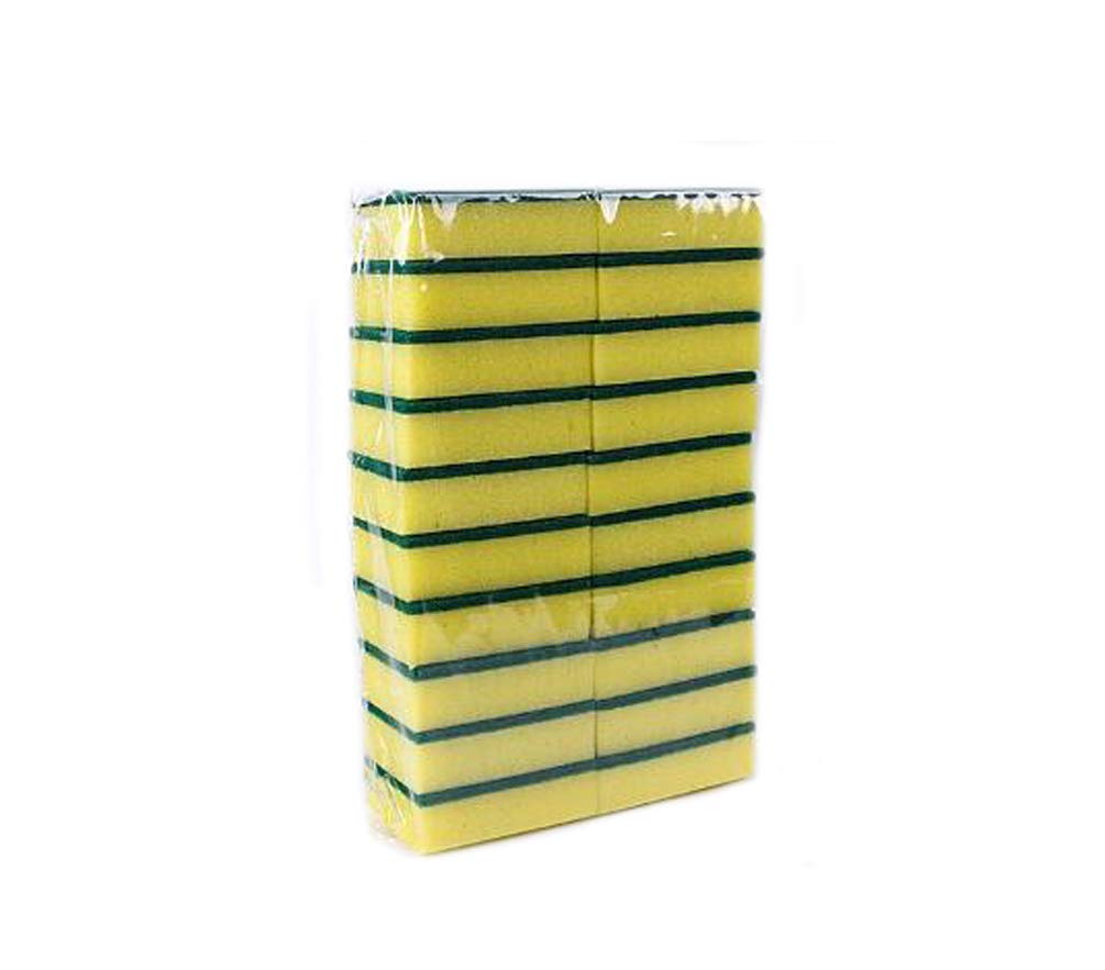 Ewanda store 20 Pcs Scrub Sponge Dish Cleaner Pad Sponge Scrub Brushes Kitchen Sponge Cleaner