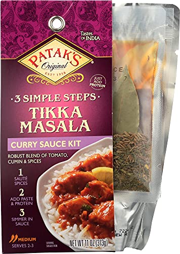 Pataks 3 Simple Steps Curry Sauce Kit 11oz ( pack of 6)
