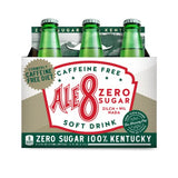 Ale 8 One Caffeine Free, Zero Sugar, 12 ounces (6 Glass Bottles), 100% Kentucky Soft Drink