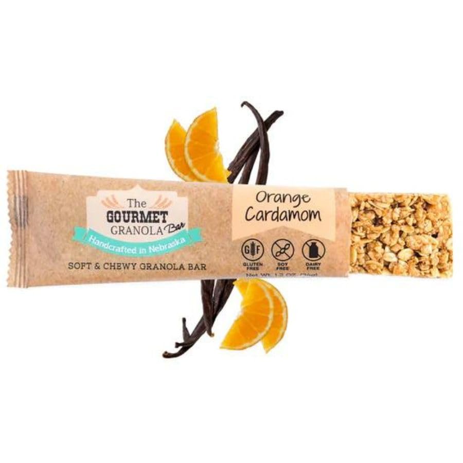 The Gourmet Granola | Orange Vanilla Granola Bars | Tastes Like an Orange Creamsicle | Tangy Flavor | Soft & Chewy | Gluten Free | Dairy Free & Soy