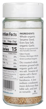 100% Organic Garlic Sesame Gomasio