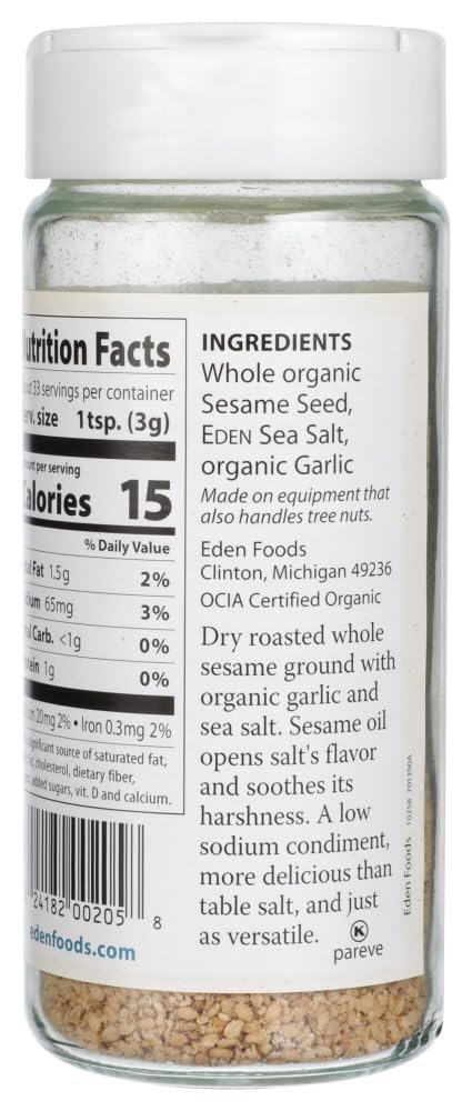 100% Organic Garlic Sesame Gomasio