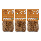 3 Packs Organic Italian Whole DURUM Wheat GNOCHETTI Pasta - Sicilian Ancient Grain Timilia Vegan Pasta Crafted in Italy. Low-Gluten Index. Has 6X More