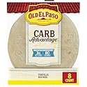 Old El Paso Carb Advantage Tortilla Rounds, 3g Net Carbs, 80 Calories, 8 Ct, 6.5 oz