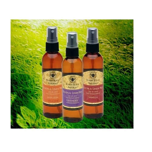 Honey House Naturals Room Mist, Vanilla, 4 Fluid Ounce