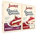 Junket Danish Dessert Raspberry and Strawberry Mix - for Pie Filling, Cheesecake Topping, Sauces, Puddings, and Glazes. Add Water, Heat 60 Seconds