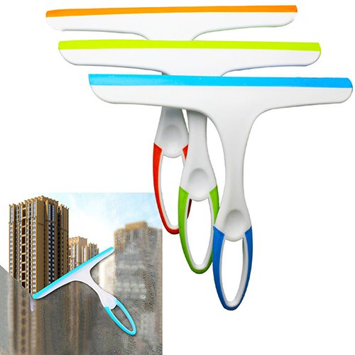 Window Cleaner Glass Wiper Squeegee Shower Bathroom Mirror Car Blade Surface Cleaning Brush