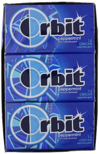 Wrigleys Orbit Peppermint, 14-Count (Pack of 12)