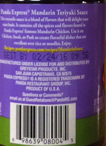 Panda Express MANDARIN TERIYAKI SAUCE 20.5oz. (Pack of 8)