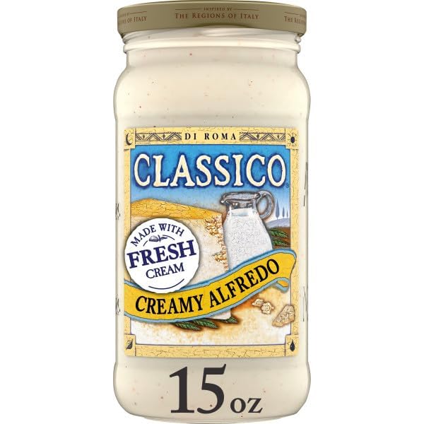Classico Pasta Sauce Variety Pack - Alfredo & Marinara Flavors, Made with Real Ingredients 4ct. (Variety Pack)