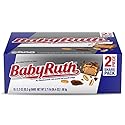 Baby Ruth Candy Bar with Chocolatey Caramel, Peanuts, and Nougat, 2 Piece Share Pack, 3.3 oz, Bulk 18 Pack