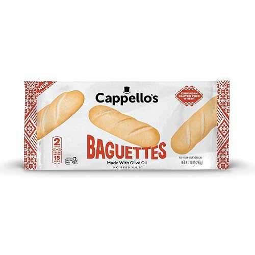 Cappello's Baguettes, Gluten Free, Frozen Bread 10 oz