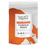 Wildly Organic Raw Pumpkin Seeds 16 Oz, 1lb Resealable Bag - Organic, Unsalted, Non-GMO, Vegan, Keto-Friendly, Plant-Based, Clean Eating Snack