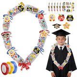 Silkovahamd 5th Grade Graduation Leis 2026 - Graduation Candy Lei Making Kit Class of 2026, 12 Candy Poly Tubing Clear 60 Paper Cards 12 Sheets