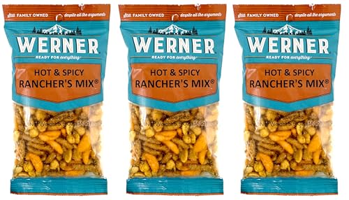 Werner Snacks Rancher’s Mix - Spicy Snack Mix with Habas Value Size 5.5 Ounces (Pack of 3)