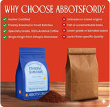 Ethiopia Shantawe Ground Coffee, Medium Roast Ethiopian Coffee, Floral & Fruity Notes with Jasmine, Plum & Lavender, Single Origin Ground Coffee 12oz