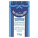 McDougalls Supreme Sponge Self-Raising Flour, 1 kg Bag (Pack of 1)