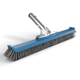 KEMANO Heavy Duty Deck/Pool Scrub Brush - Industrial-Grade Silicon Carbide Bristles & Reinforced Frame for Patio, Wood Decking, Concrete & Poolside