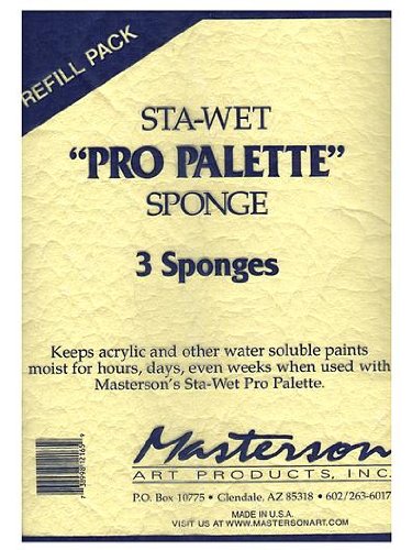 Masterson Premier Acrylic Paper and Sponge Refills Pack of 3 Sponge Refill [Pack of 2 ]