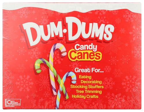 Dum dums candy canes (1) 5.3oz Box 12 individual wrapped pieces. Blu Raspberry, Cherry, Watermelon. Holidays Candy