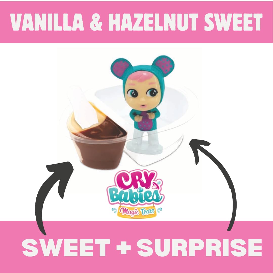 Cry Babies Magic Tears Candy Snack - Spoonable Vanilla Creme Dipping Treat with Surprise Collectible Toy Character for Kids, 1 Pack