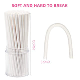 Lollipop Sticks, 200PCS White Paper Lollipop Sticks 6 Inch Lollipop Treat Sticks Sucker Stick for Chocolate,Cake Topper,Rainbow Candy, Cake
