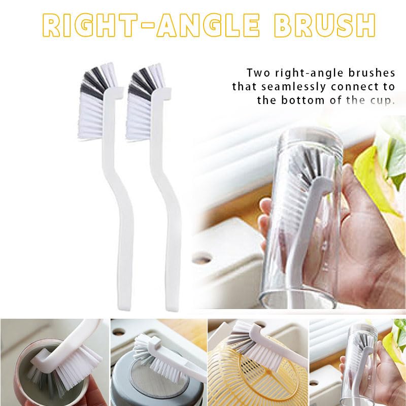 Crevice Cleaning Brush?12Pcs Multifunctional Hard Bristle Cleaning Tool with rubber gloves for Kitchen, Bathroom,Corner, Grout, Sink,toilet, Window
