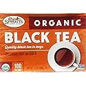 Sprouts Quality Hot or Cold Organic Tea Bags 100 (Black Tea)